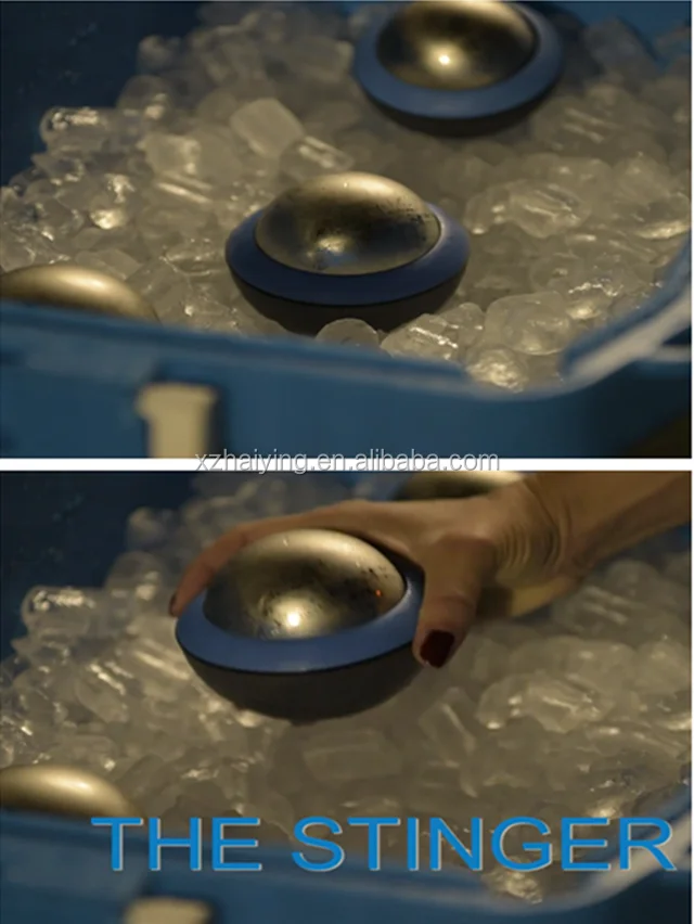 Cryo Ball Stainless Steel Cold Massage Roller Ball Ice Cold Roller Heat