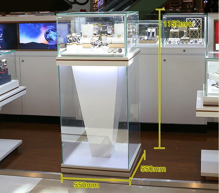 High End Wooden Watch Shop Display Counter Furniture Watch Display