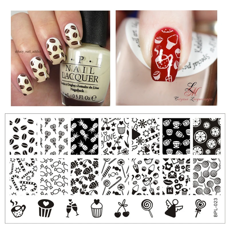 Cute Candy Nail Art Stamp Template Image Plate Nail Stamping Plate Stamp Tools BORN PRETTY BP