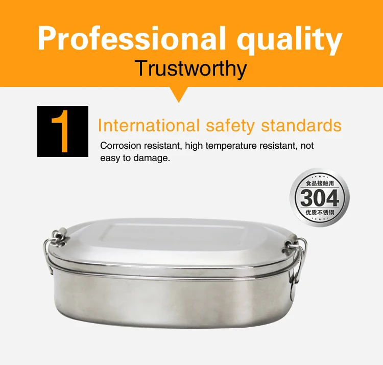 Eco Friendly Rectangular Hot Korean School Stainless Steel With Lock