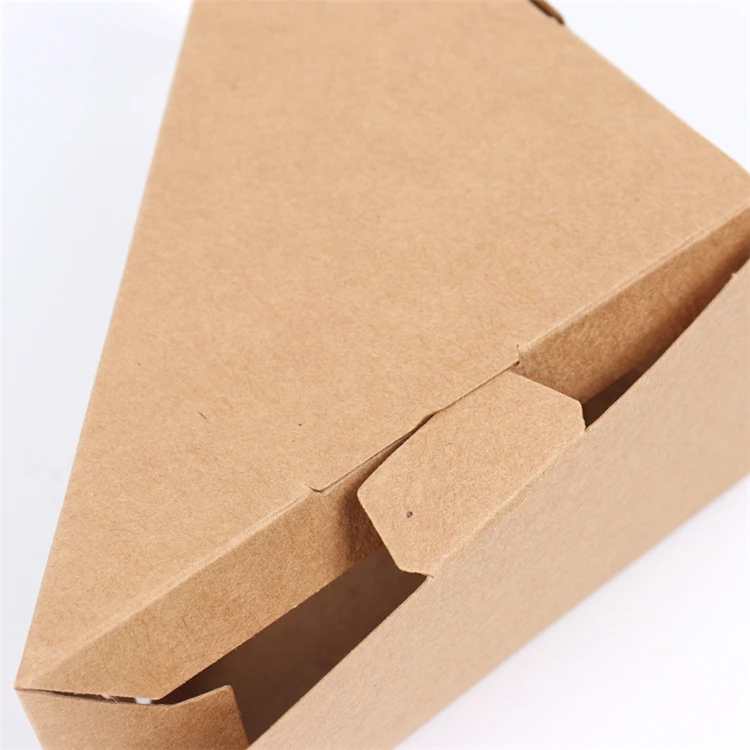 Kraft Cardboard Window Triangle Box For Packaging Sandwich Buy Window Triangle Box,Triangle