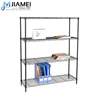 JIAMEI NSF Office Storage Adjustable Black Epoxy Coated Wire Shelving Rack