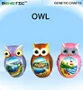 SIGHTSCENE SOUVENIRS VIVID STANDING COLORFUL PURPLE GOLDEN PINK BIG EYES HOT SELLING RESIN OWL STATUS