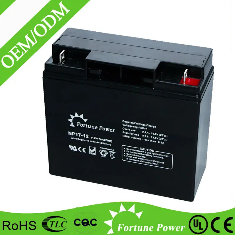 12v 17ah 20hr Rechargeable Lead Acid Battery 12v18ah For Electric ...