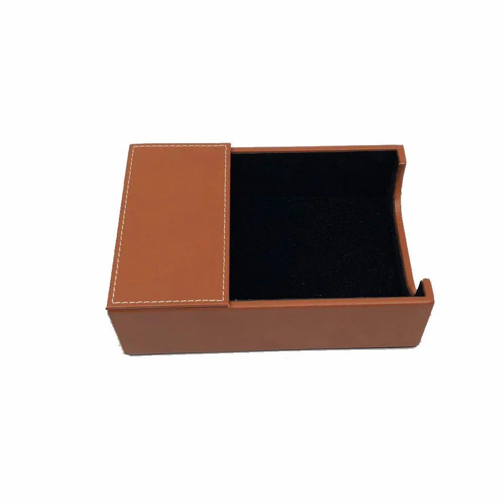 Customized Desktop Organizer Supplies Box Office Product Leather Name