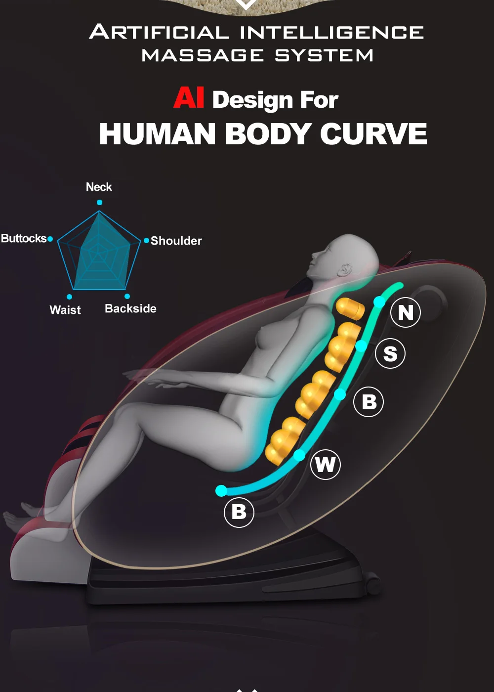 Luxury Ai 3d Zero Gravity Massage Chair With Bluetooth Music Space