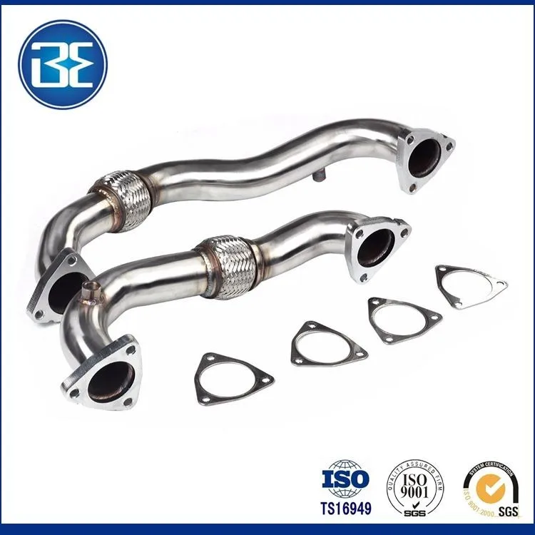 Heavy Duty Polished Up Pipes No EGR For 2008-2010 Ford 6.4L Powerstroke Diesel