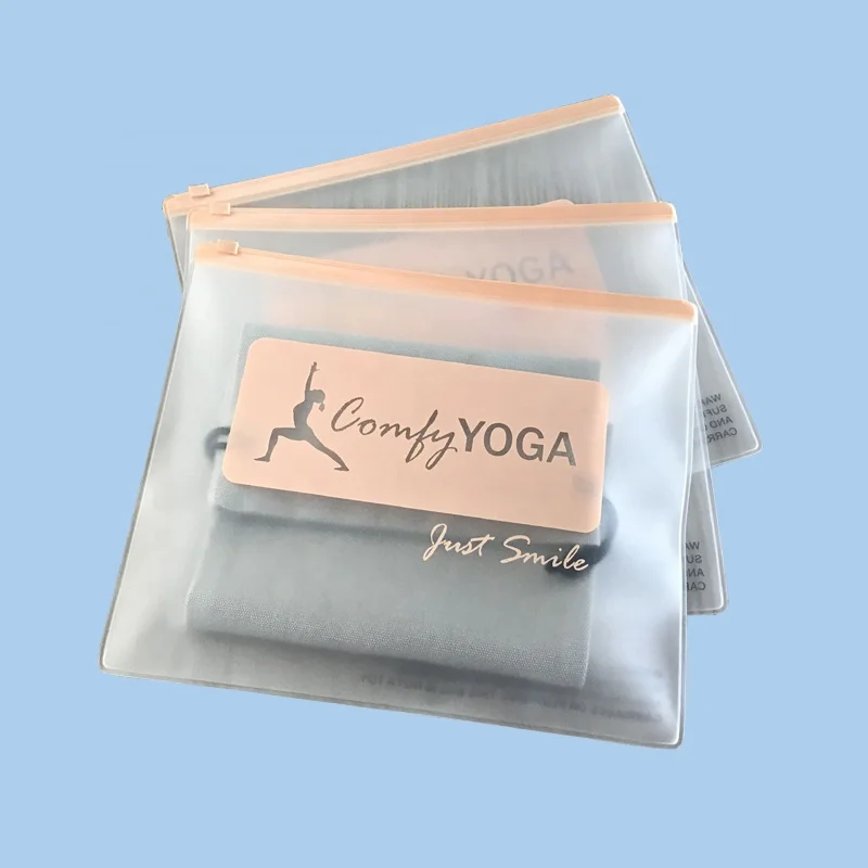 Eva Clear Frosted Custom Logo Ziplock Bag Plastic Clothing Packaging