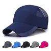 Custom blank polyester mesh dry fit visors Running Lightweight mesh mens Baseball Sports Caps