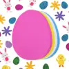 160 Pieces Easter Foam Stickers and 20 Pieces Foam Easter Eggs DIY Egg Shaped Foam for Kids Crafts Party Supplies