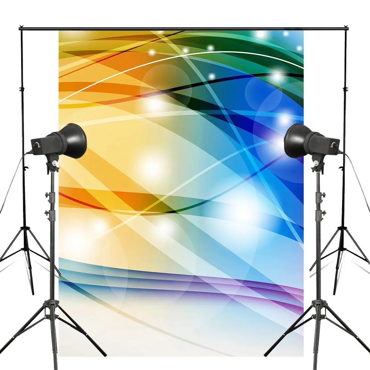 ERTIANANG 150x220cm Shining Line Photography Background Colorful Backdrops Abstract Art Photography Studio Props