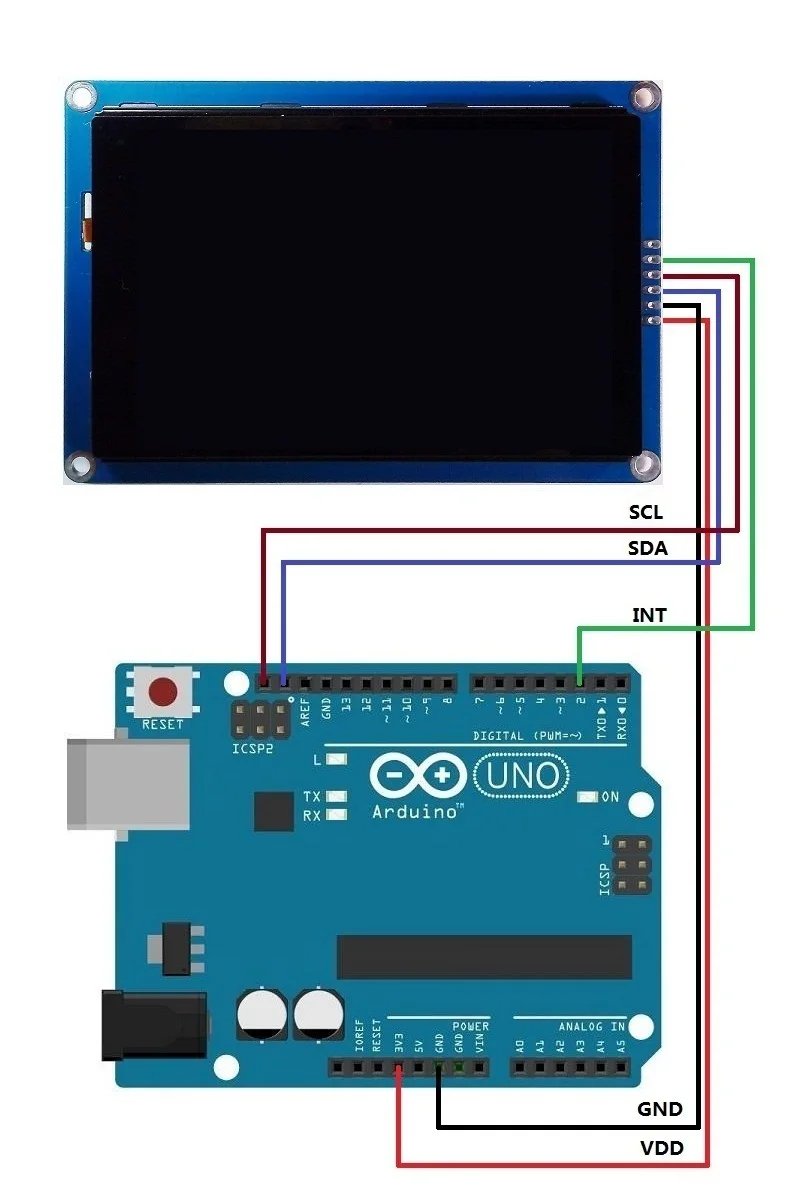 i2c tft display