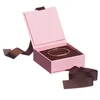 Custom feature book shape magnetic closure box for jewelry presentation