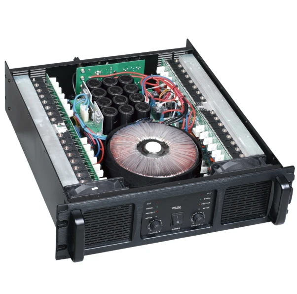 WS Series High Power Audio Amplifier 2x1300W KTV Subwoofer Stage