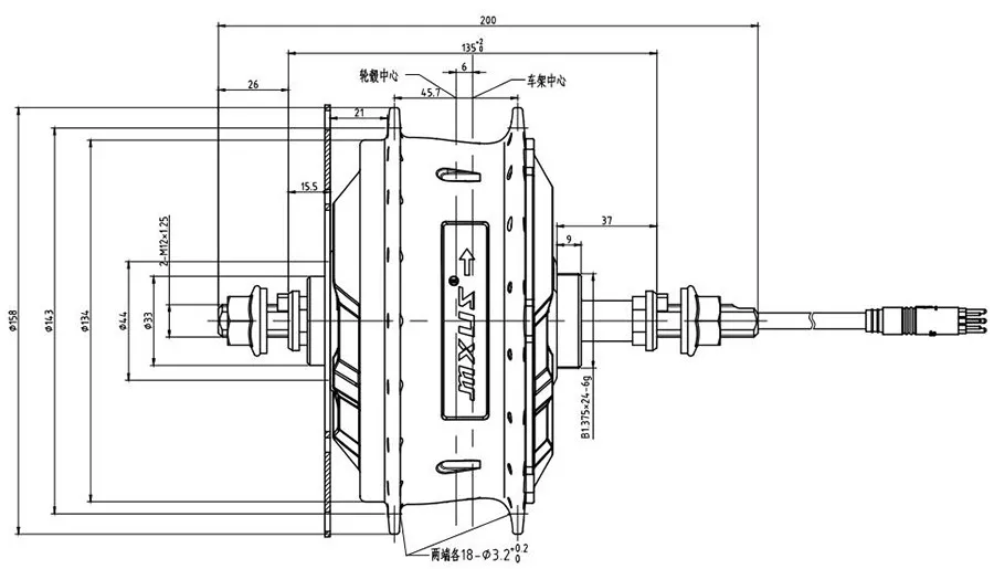 Мотор mxus xf15