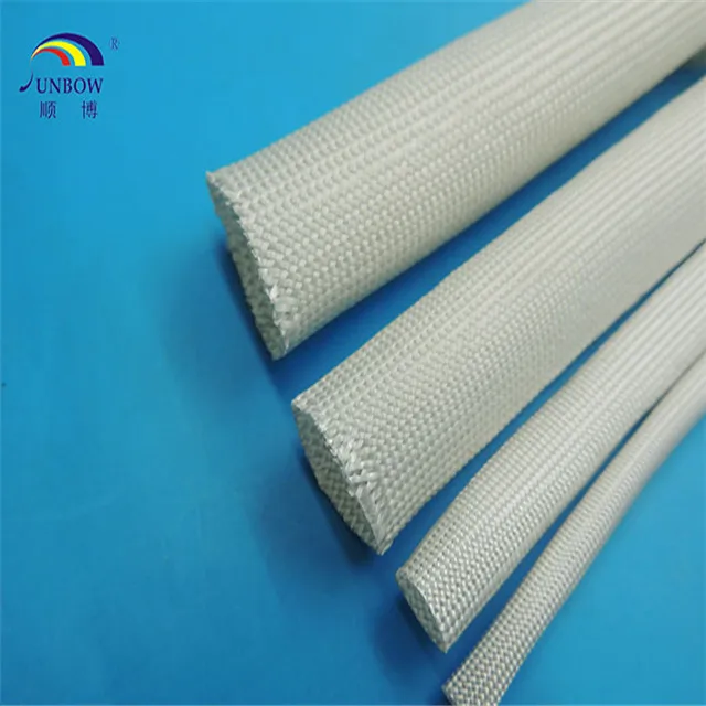 500 Degree Heat Resistant Uncoated Fiberglass Sleeve / Fiberglass Wire