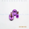 Titanium alloy automobile engine compartment retaining screw