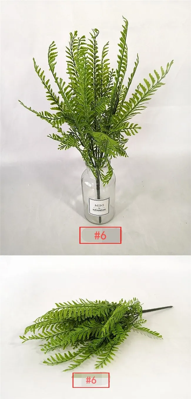 Wholesale Faux Greenery Leaves Artificial Plastic Fern