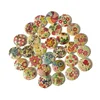 Eco-friendly Diy Wooden Buttons Kid Training Beads