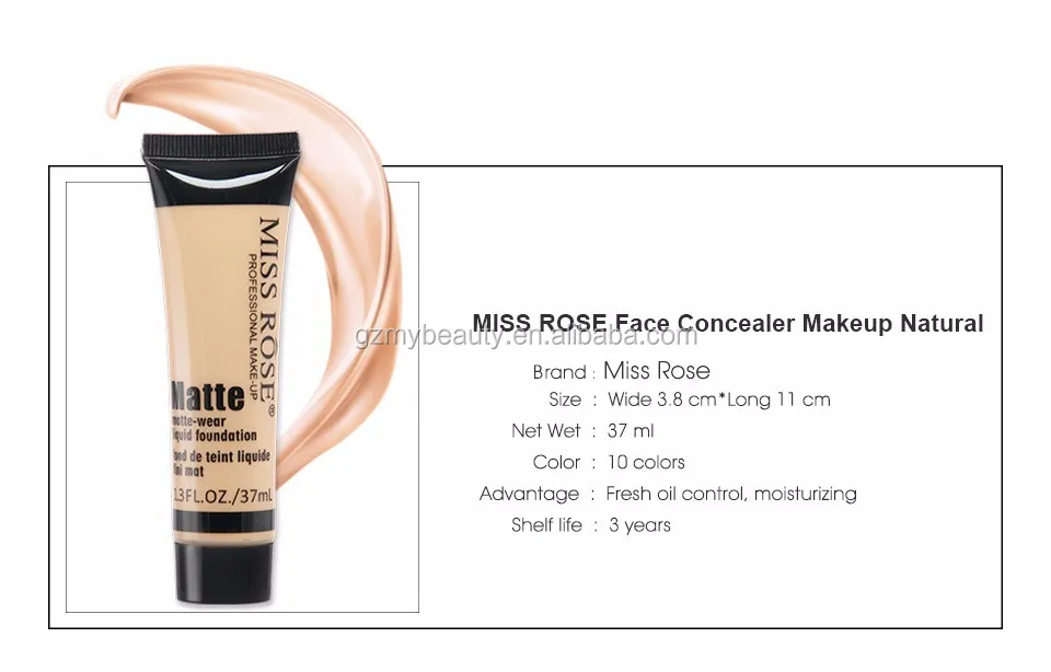 Miss Rose High Quality Matte Wear Liquid Foundation Base Makeup 10 Colors Face Cream Base Foundation Buy Matte Foundation 10 Colors Foundation Face Cream Product On Alibaba Com