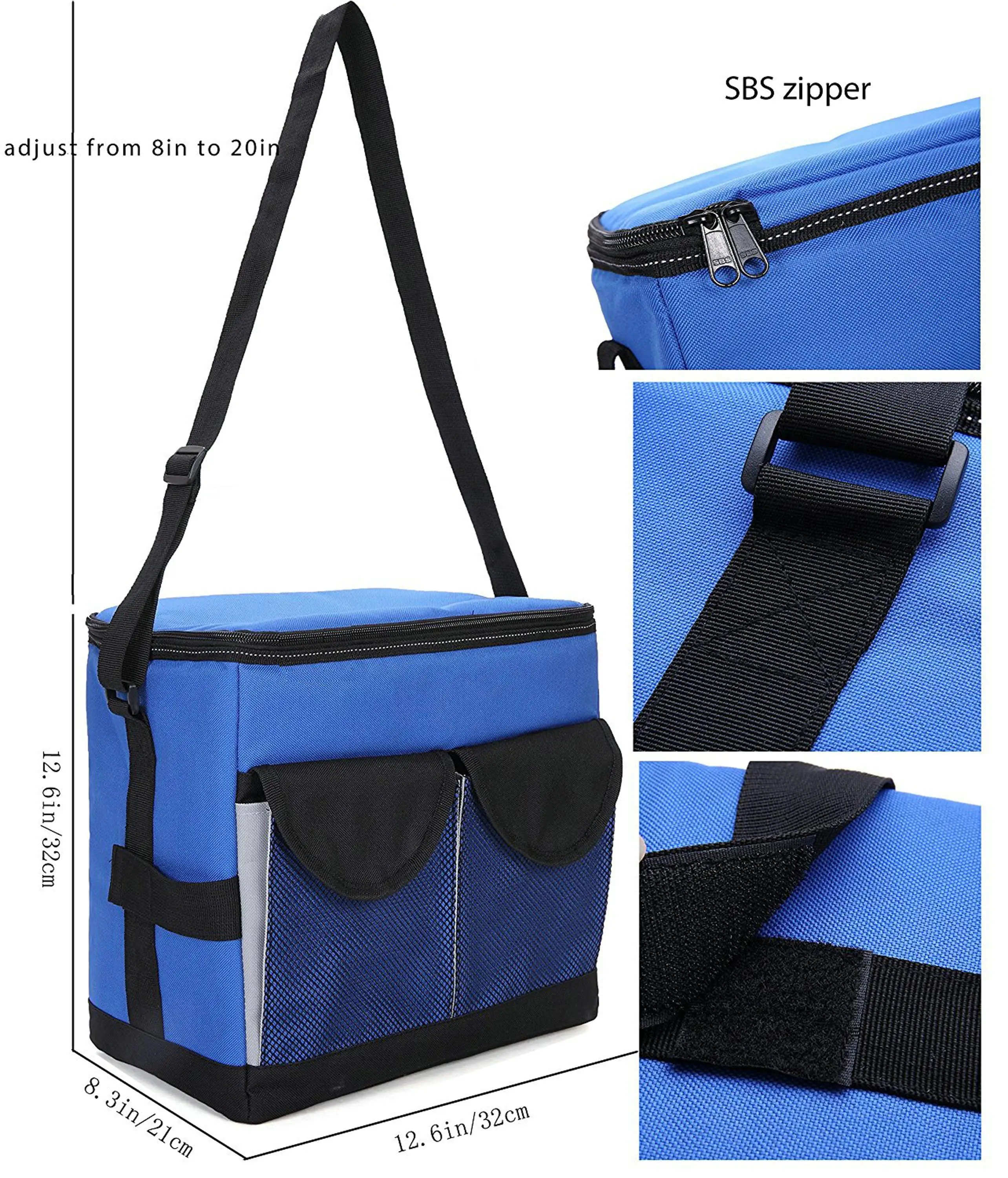 30 Cans Collapsible Soft Large Cooler Bag Insulated Picnic Lunch Bag With Leakproof Liner For