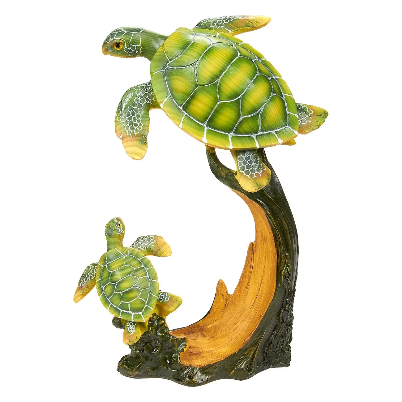 Buy Turtle Sculpture Garden Statue Decor Cute Resin Turtle Figurine For Garden Yard Interior Decoration Green 10 X 5 X 7 5 Inches In Cheap Price On M Alibaba Com