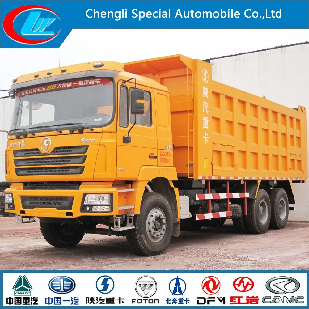 2015 New Design Shacman Used Dump Trucks Capacity Heavy Duty Dump