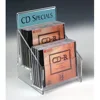 wholesale clear small acrylic cd/dvd storage box display rack