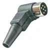 6 Pin Right Angle Male DIN Plug with Strain Relief