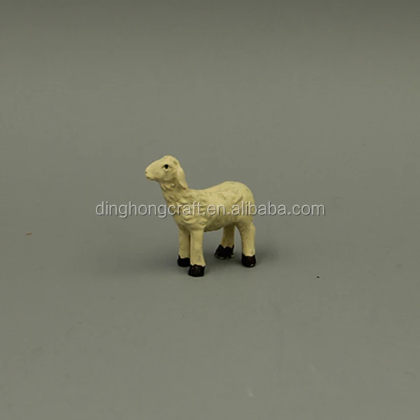 Wholesale Resin Goat and Cross Religious Crafts Goat Statue Mold