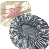 Two size sleep caps shower cap hair satin bonnet for women girls