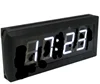 gps controlled white led digital table clock ip clock