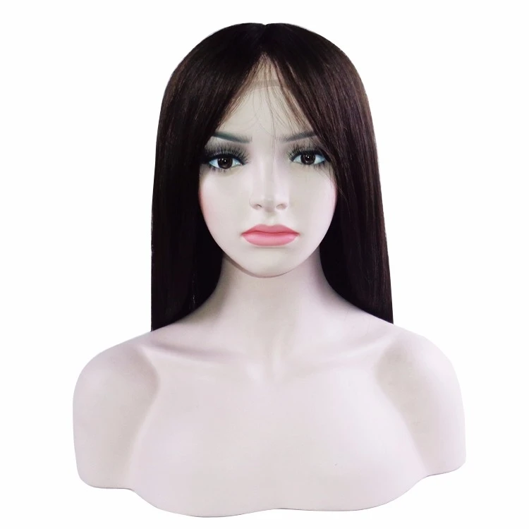 Silky Straight Natural Wig Hard Glue Making Sewing Machine Wigs Lace