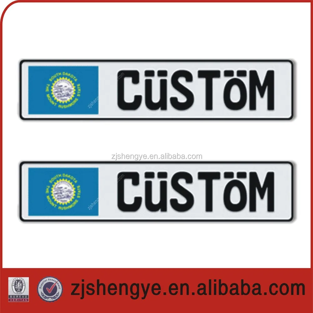 European Custom Embossed Aluminum Hide Number Plate Buy Hide Number
