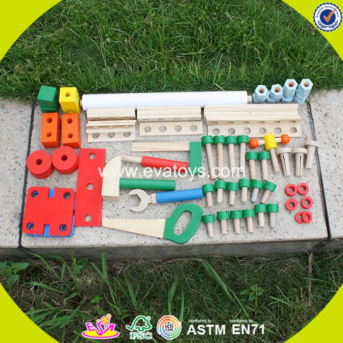 2018 New Design Baby Wooden Tool Set Toy Wholesale Kids Wooden Tool Set