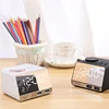 Creative Decoration Digital Creative Music LED Display Table Alarm Clock Desk Radio with Dual USB U Disk / TF Card / FM Speaker