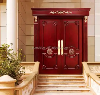 China Solid Core Soundproof Double Wood Exterior Doors Buy Solid Core Door China Solid Wood Doors Double Wood Doors Exterior Product On Alibaba Com