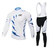 Long sleeve cycling jacket bike shorts bib sporting shirts white color hot sale on amazon and ebay top quality Customized