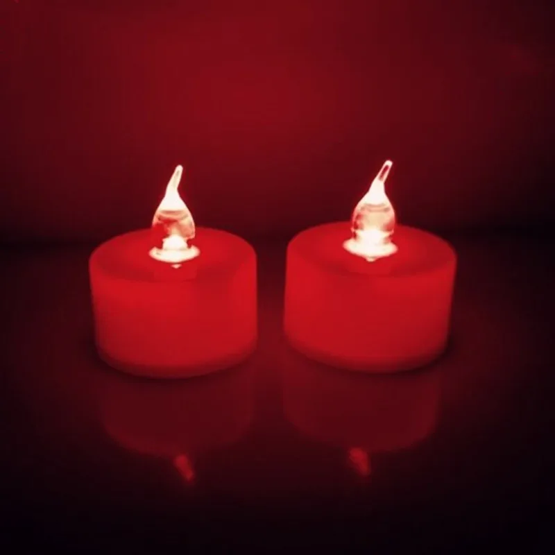 Single Light Flickering Small Church Dimmable Welding Tea Lights Led