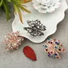 Exquisite diamond-studded gold plated vintage metal hairpins bangs hair clip for girls