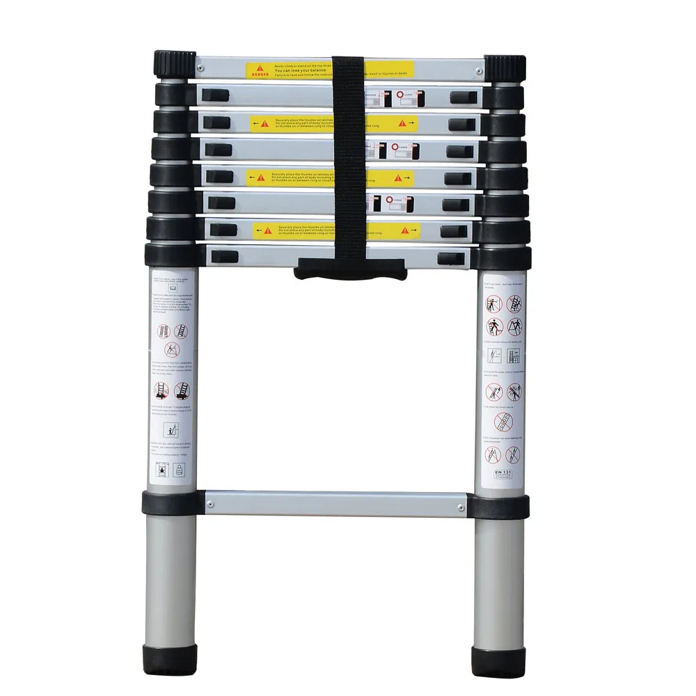 2.6m European Safety Standard Retractable Ladders - Buy Retractable ...