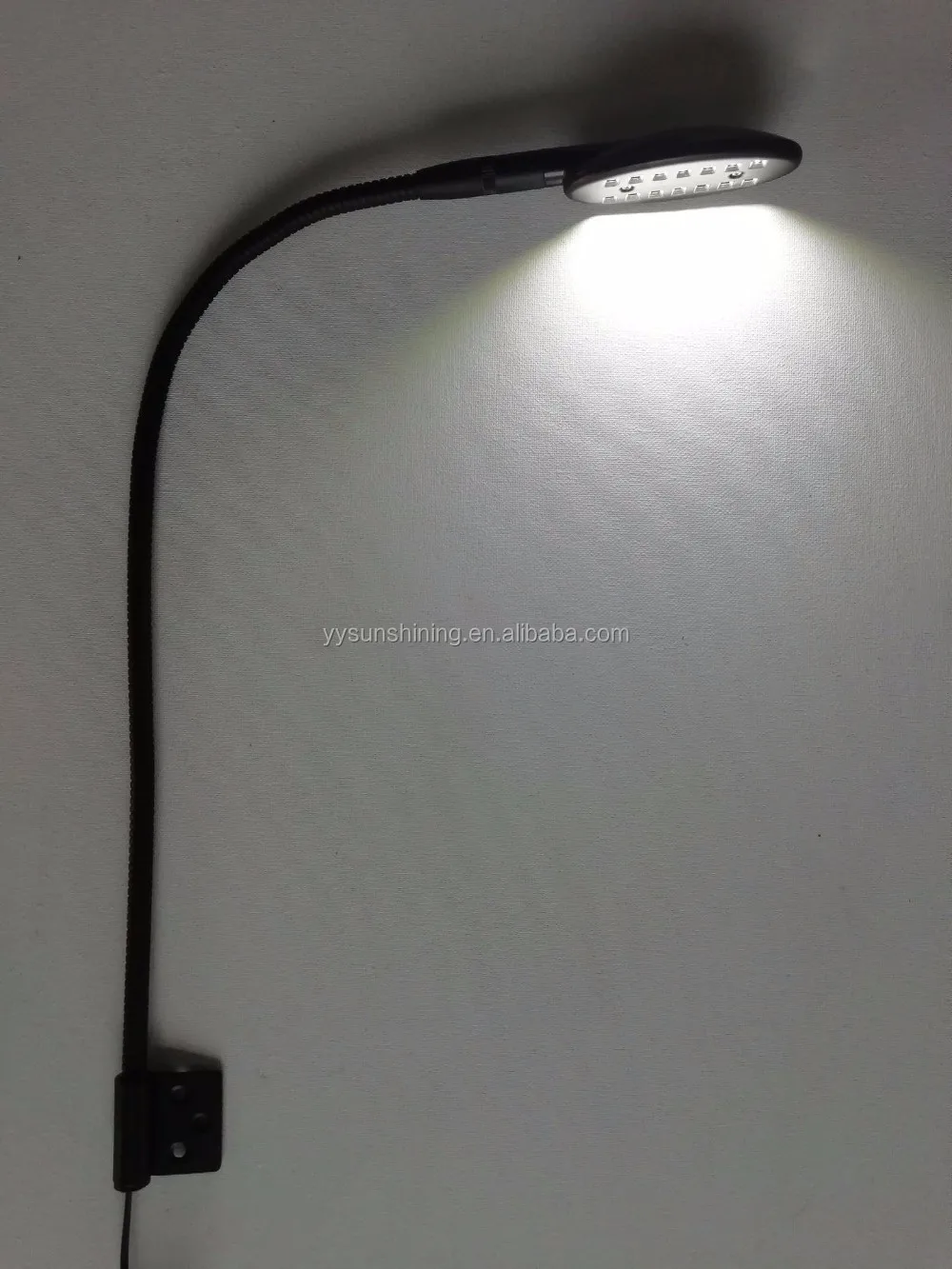 12v Led Bed Headboard Flexible Arm Bedside Book Reading Lamp In The