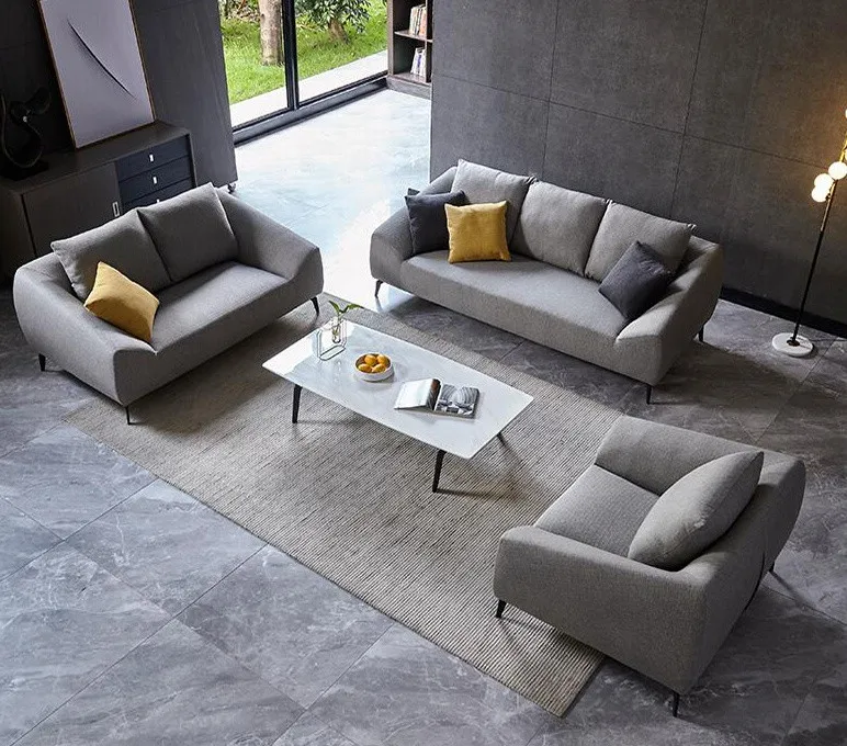Italian style furniture modern design fabric sofa set/living room furniture fabric sofa