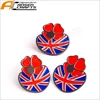 Union Flag Poppy Pin Badge china wholesale christmas brooch