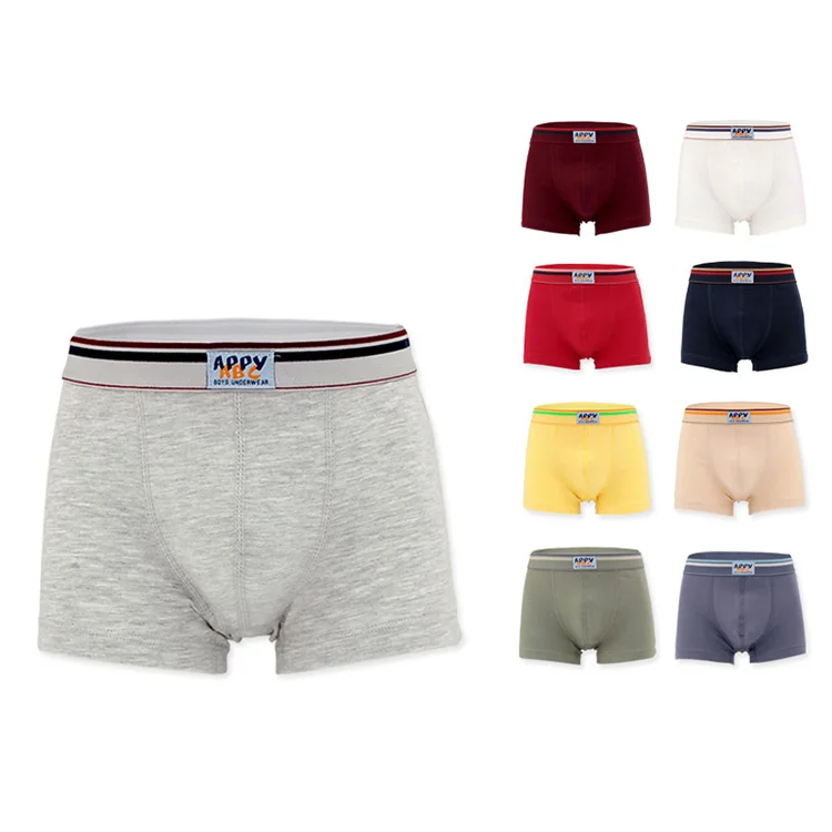 Wholesale Printed Kids Elastic Boxer Pants Young Custom Boys Underwear ...