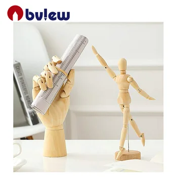 Wooden Movable Hand Joint Model For Art Mannequin Sketch 