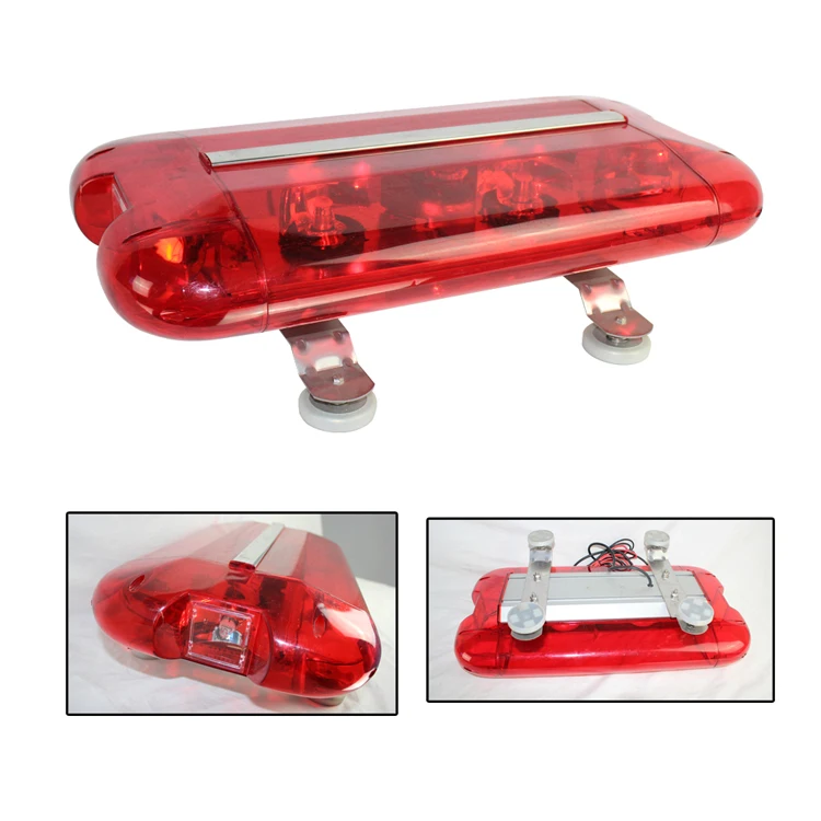 Mini Red Rotating Towing Light Bars/red Halogen Revolving Mini Light