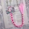 Halloween cosplay unicorn colorful wig hair band elastic hair band for kids girls women