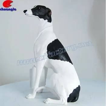 resin dog statues life size