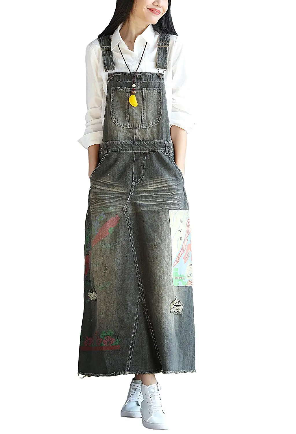 girls bib overall dress